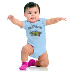 Pink-Bearded Buzz Bo Romper Bodysuit-Direct To Garment Print-Brisco Baby