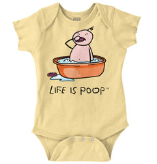 Eating Soap Romper-Direct To Garment Print-Brisco Baby