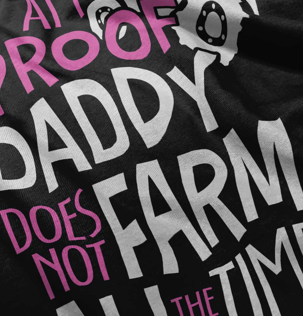 Farm All The Time Baby Ruffled Trim Romper-Direct To Garment Print-Brisco Baby