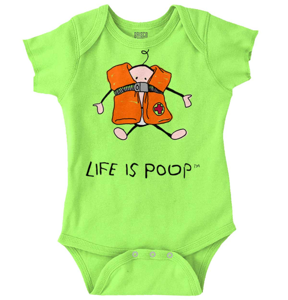 Baby Life Vest Romper Bodysuit-Direct To Garment Print-Brisco Baby