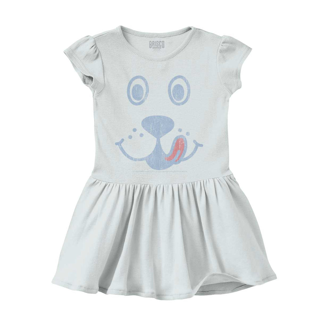 Distressed Puppie Solid Baby Infant Dress-Direct To Garment Print-Brisco Baby
