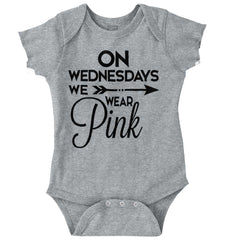 Wear Pink Romper Bodysuit-Direct To Garment Print-Brisco Baby