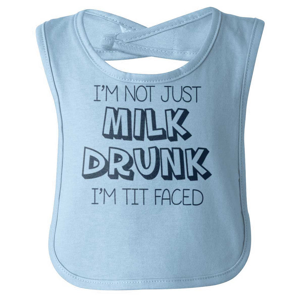 Milk Drunk Infant Baby Bib-Direct To Garment Print-Brisco Baby