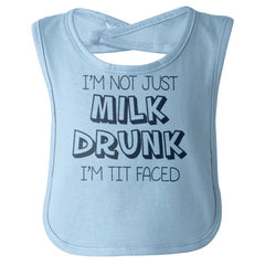 Milk Drunk Infant Baby Bib-Direct To Garment Print-Brisco Baby