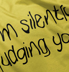 Silently Judging You Romper Bodysuit-Direct To Garment Print-Brisco Baby