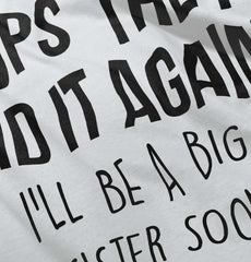 Oops They Did It Again Big Sister Infant Baby Bib-Direct To Garment Print-Brisco Baby