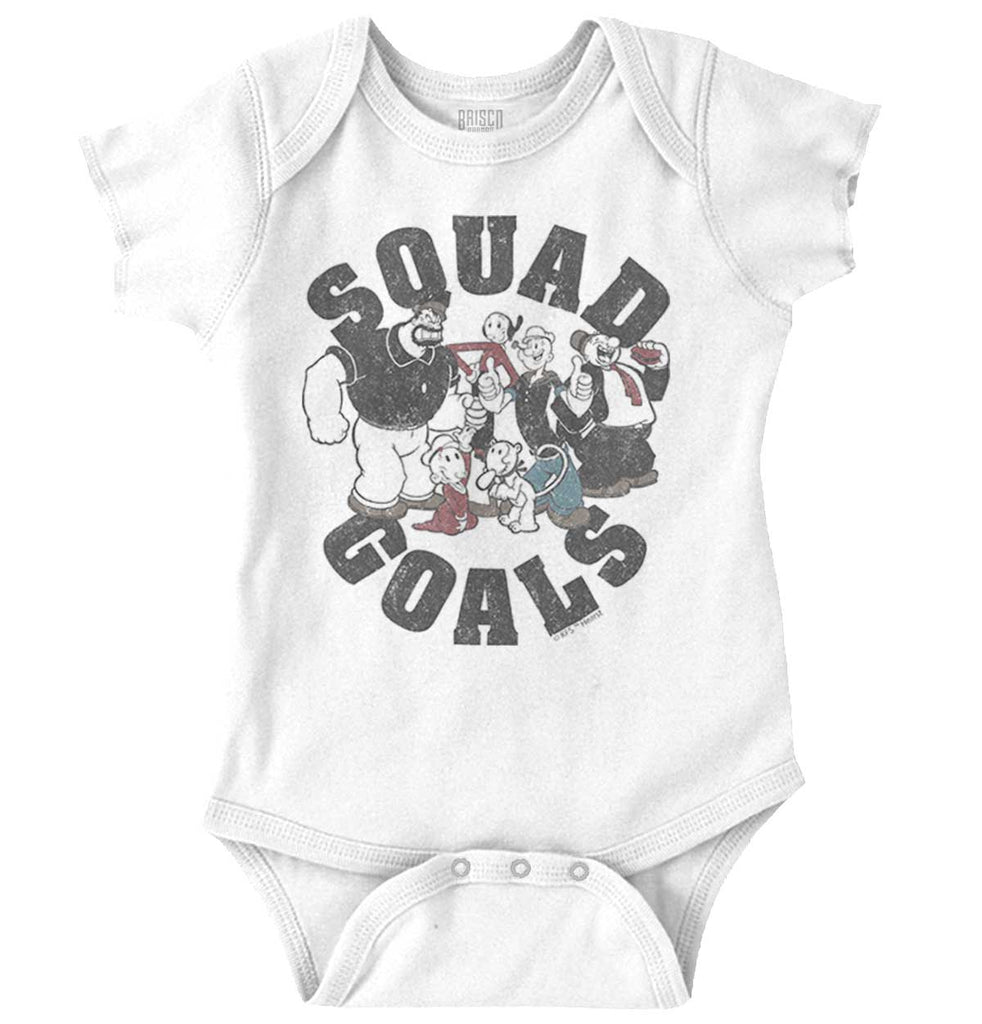 Squad Goals Romper Bodysuit-Direct To Garment Print-Brisco Baby