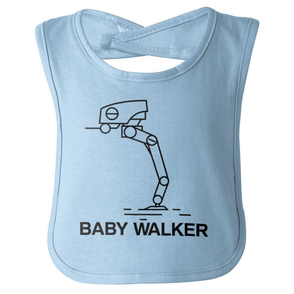 Daddy Walker Infant Baby Bib-Direct To Garment Print-Brisco Baby