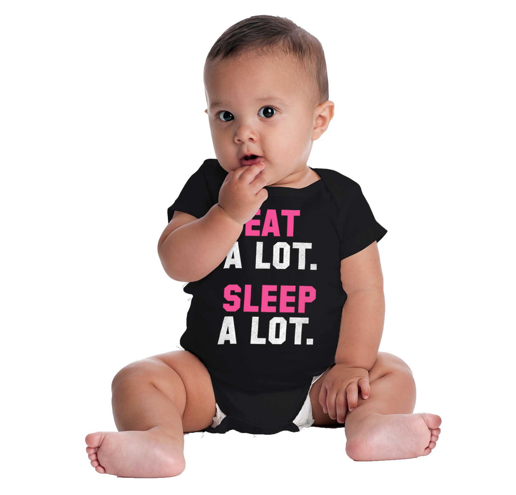 Sleep A Lot Romper Bodysuit-Direct To Garment Print-Brisco Baby