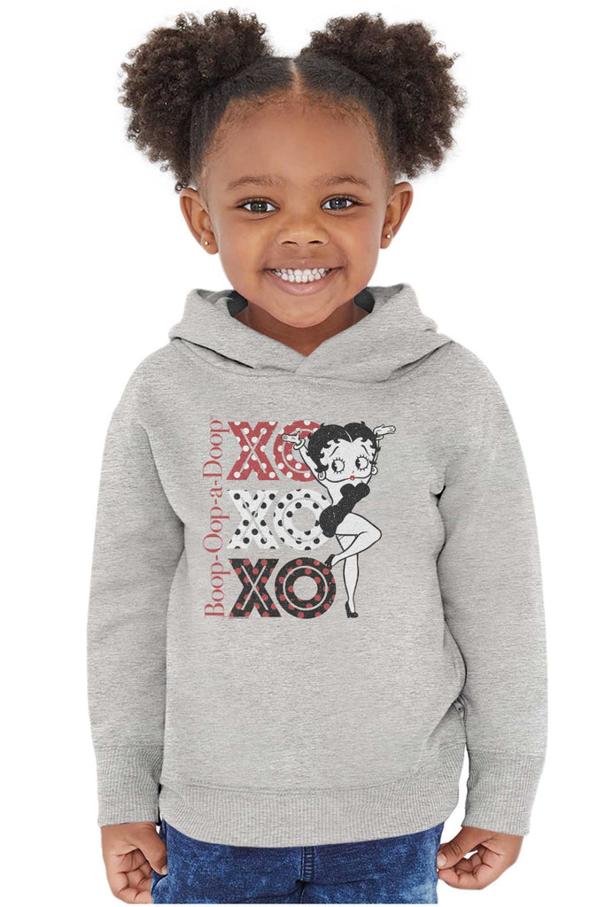 XO Boop Toddler Pullover Hoodie-Direct To Garment Print-Brisco Baby