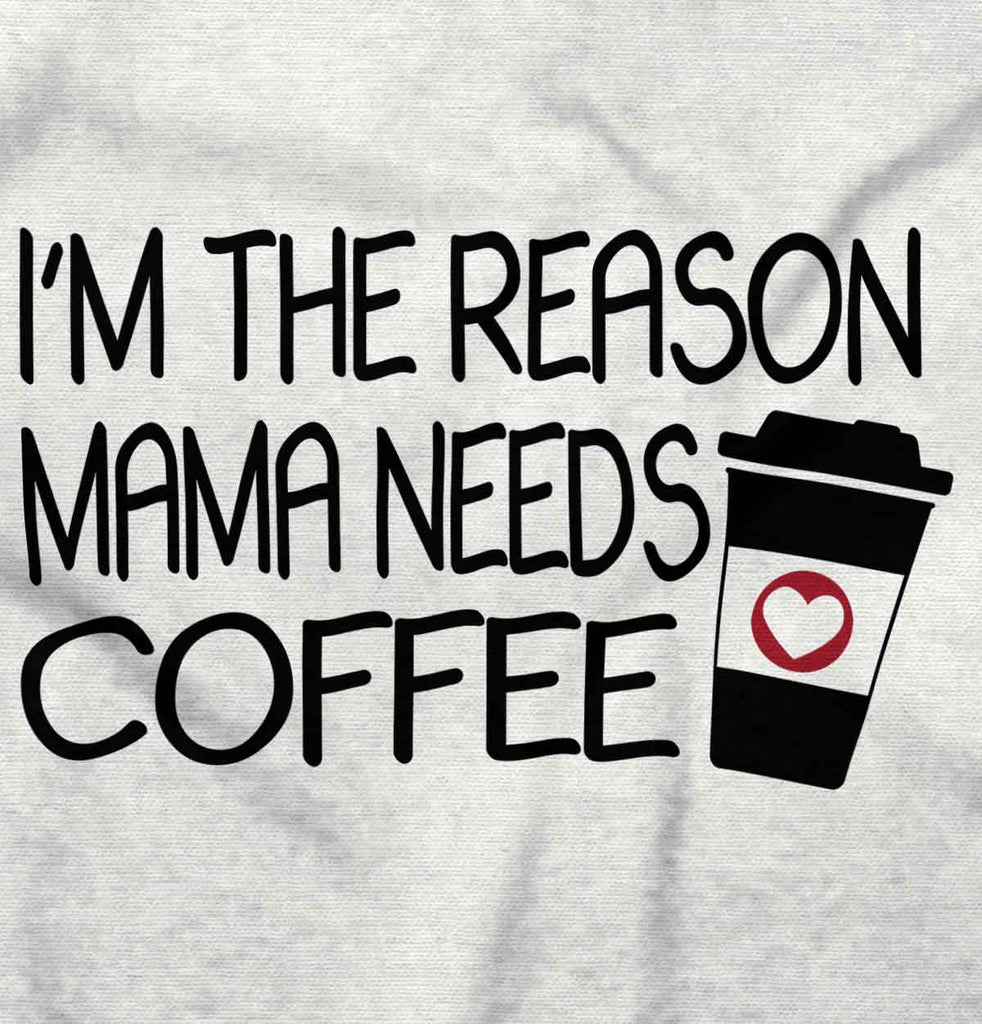 Mama Needs Coffee Romper Bodysuit-Direct To Garment Print-Brisco Baby