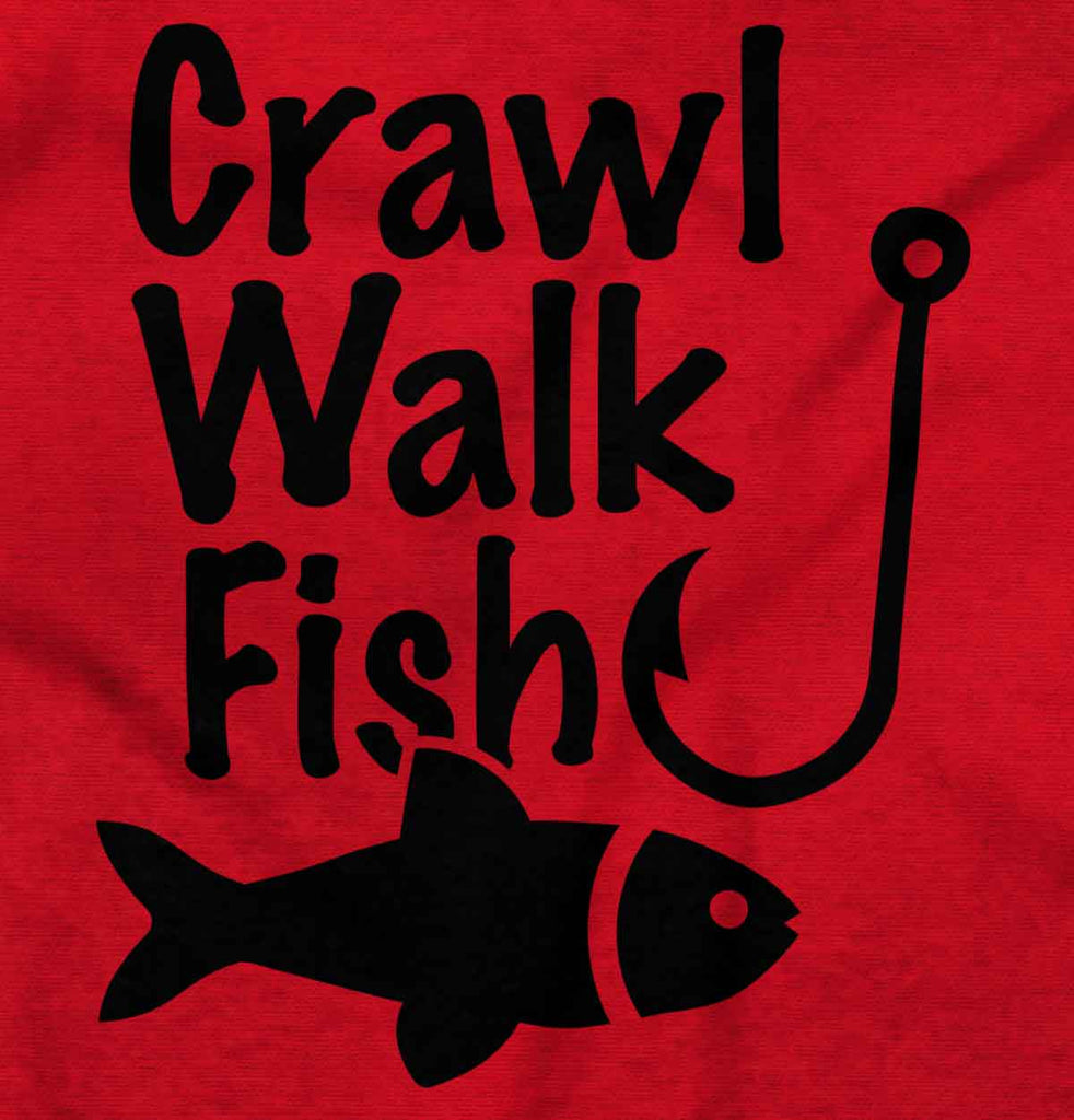 Crawl Walk Fish Toddler Pullover Hoodie-Direct To Garment Print-Brisco Baby