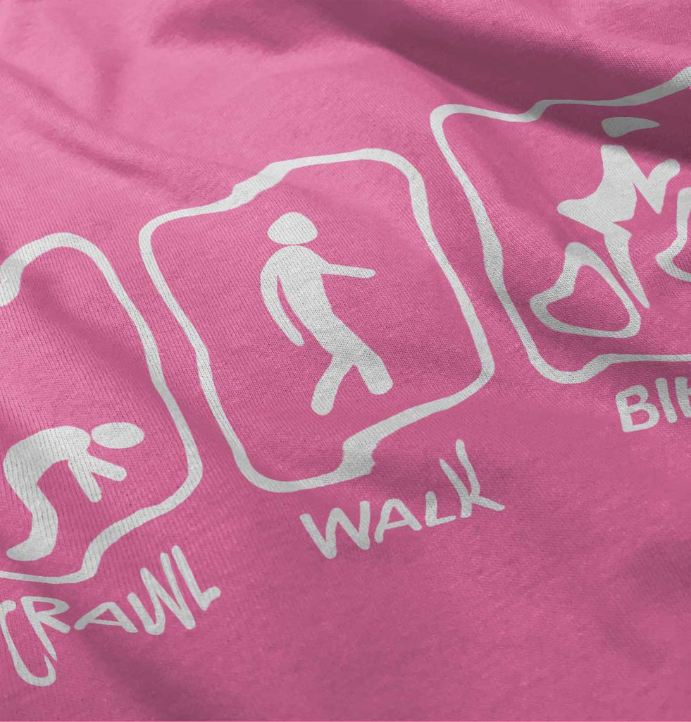 Crawl Walk Bike Baby Polka Dot Skirt Dress-Direct To Garment Print-Brisco Baby