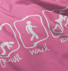 Crawl Walk Bike Baby Polka Dot Skirt Dress-Direct To Garment Print-Brisco Baby