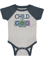 Child of God Raglan Romper Bodysuit-Direct To Garment Print-Brisco Baby