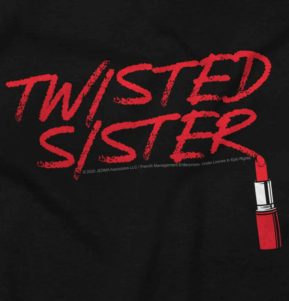 Twisted Lipstick Infant Baby Bib-Direct To Garment Print-Brisco Baby