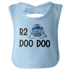 R2 Doo Doo Infant Baby Bib-Direct To Garment Print-Brisco Baby