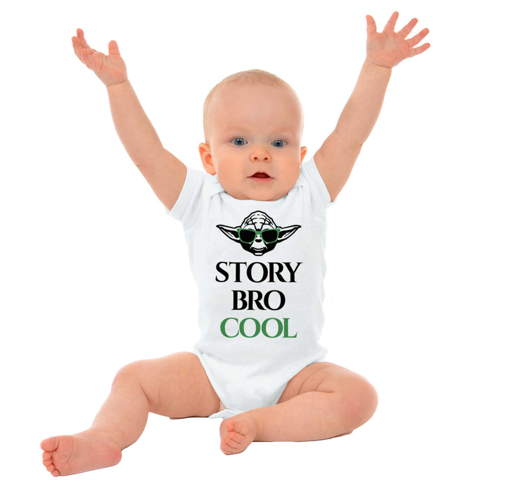 Story Bro Cool Romper Bodysuit-Direct To Garment Print-Brisco Baby