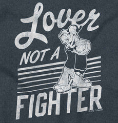 Lover Not A Fighter Toddler Football Jersey Tee-Direct To Garment Print-Brisco Baby