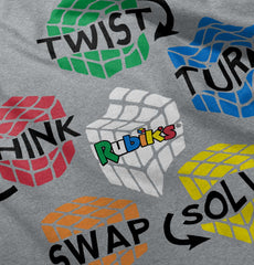 Rubik's Directions Infant Toddler T Shirt-Direct To Garment Print-Brisco Baby