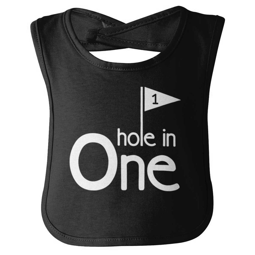 Hole In One Infant Baby Bib-Direct To Garment Print-Brisco Baby