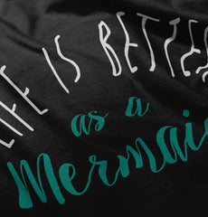 Mermaid Life Infant Baby Bib-Direct To Garment Print-Brisco Baby