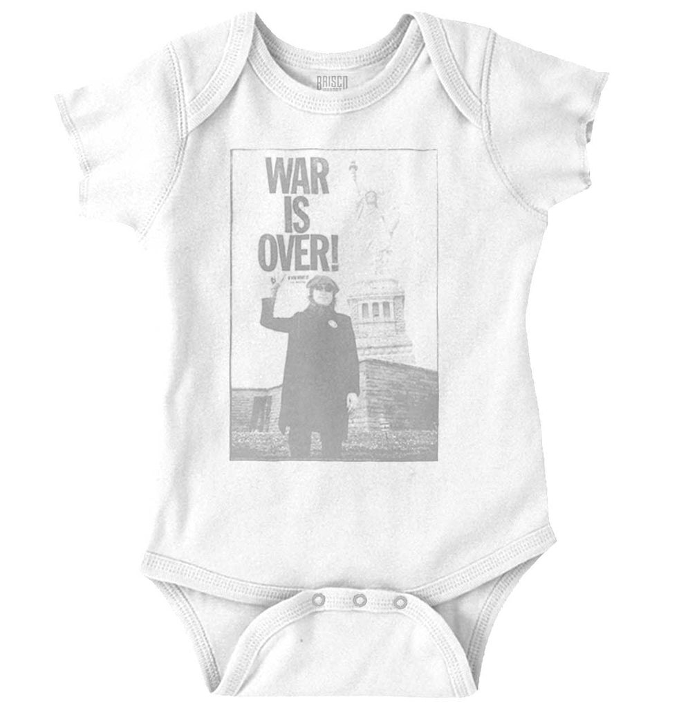 War Is Over Romper Bodysuit-Direct To Garment Print-Brisco Baby