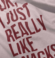 Really Like Snacks Toddler Ruffled Trim T-Shirt-Direct To Garment Print-Brisco Baby