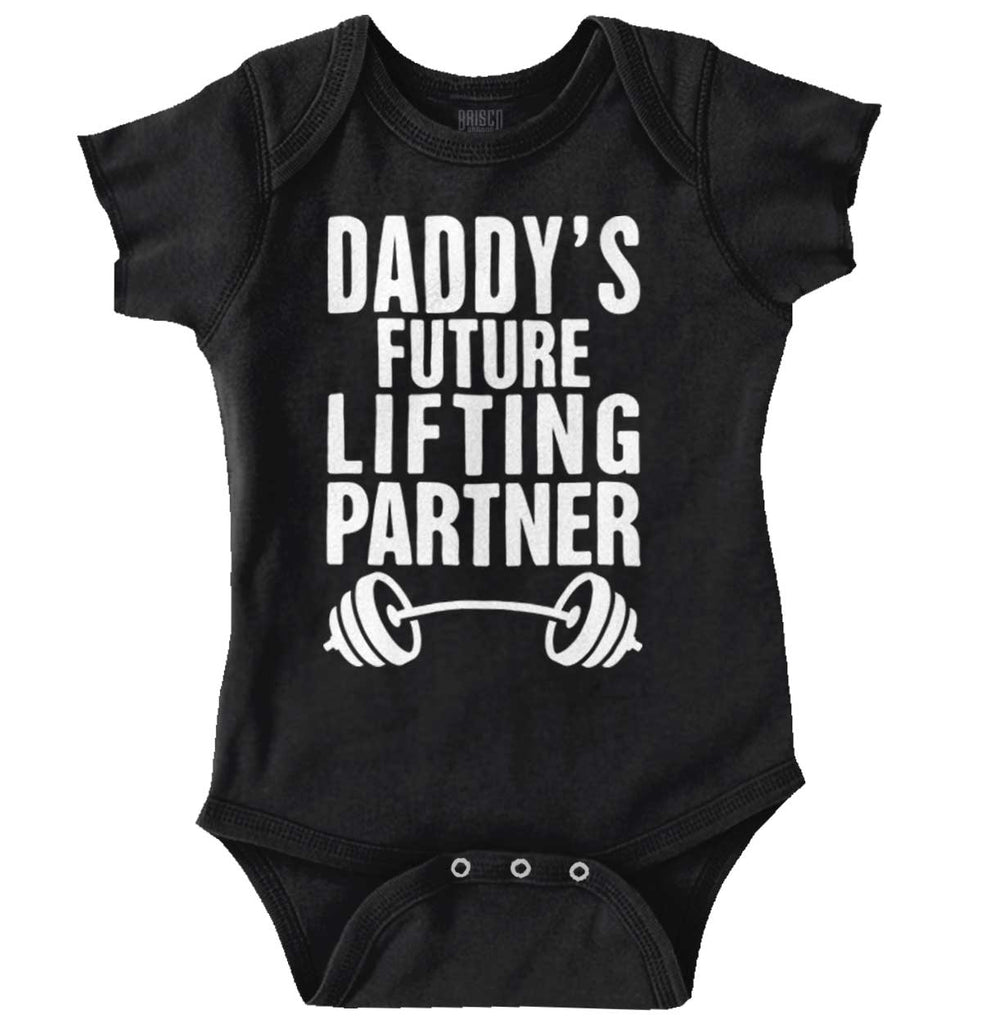 Lifting Partner Romper Bodysuit-Direct To Garment Print-Brisco Baby