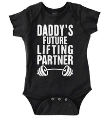Lifting Partner Romper Bodysuit-Direct To Garment Print-Brisco Baby