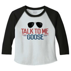 Talk To Me Goose Toddler Baseball-Direct To Garment Print-Brisco Baby