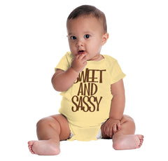Sweet and Sassy Romper Bodysuit-Direct To Garment Print-Brisco Baby