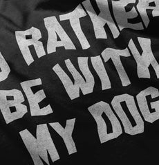 Rather Be With Dog Romper Bodysuit-Direct To Garment Print-Brisco Baby