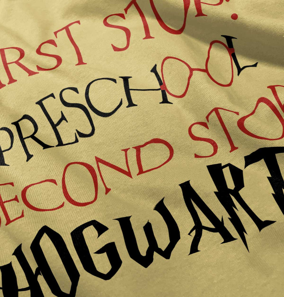 Preschool Hogwarts Infant Toddler T Shirt-Direct To Garment Print-Brisco Baby