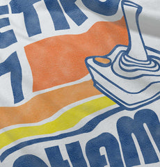 Retro 77 Champ Gamer Dragons Toddler Ruffle Bottom Tee-Direct To Garment Print-Brisco Baby