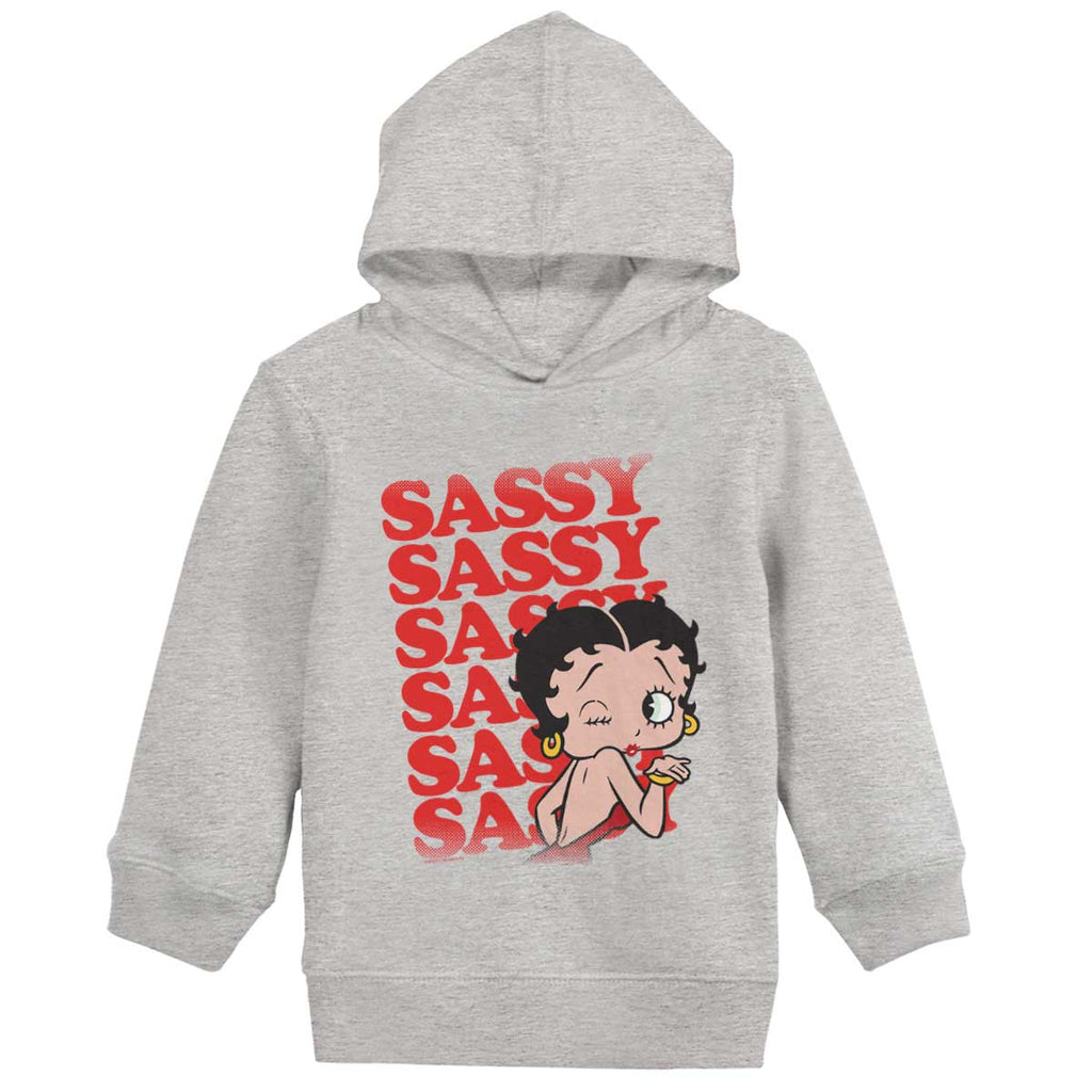 Sassy Boop Toddler Pullover Hoodie-Direct To Garment Print-Brisco Baby