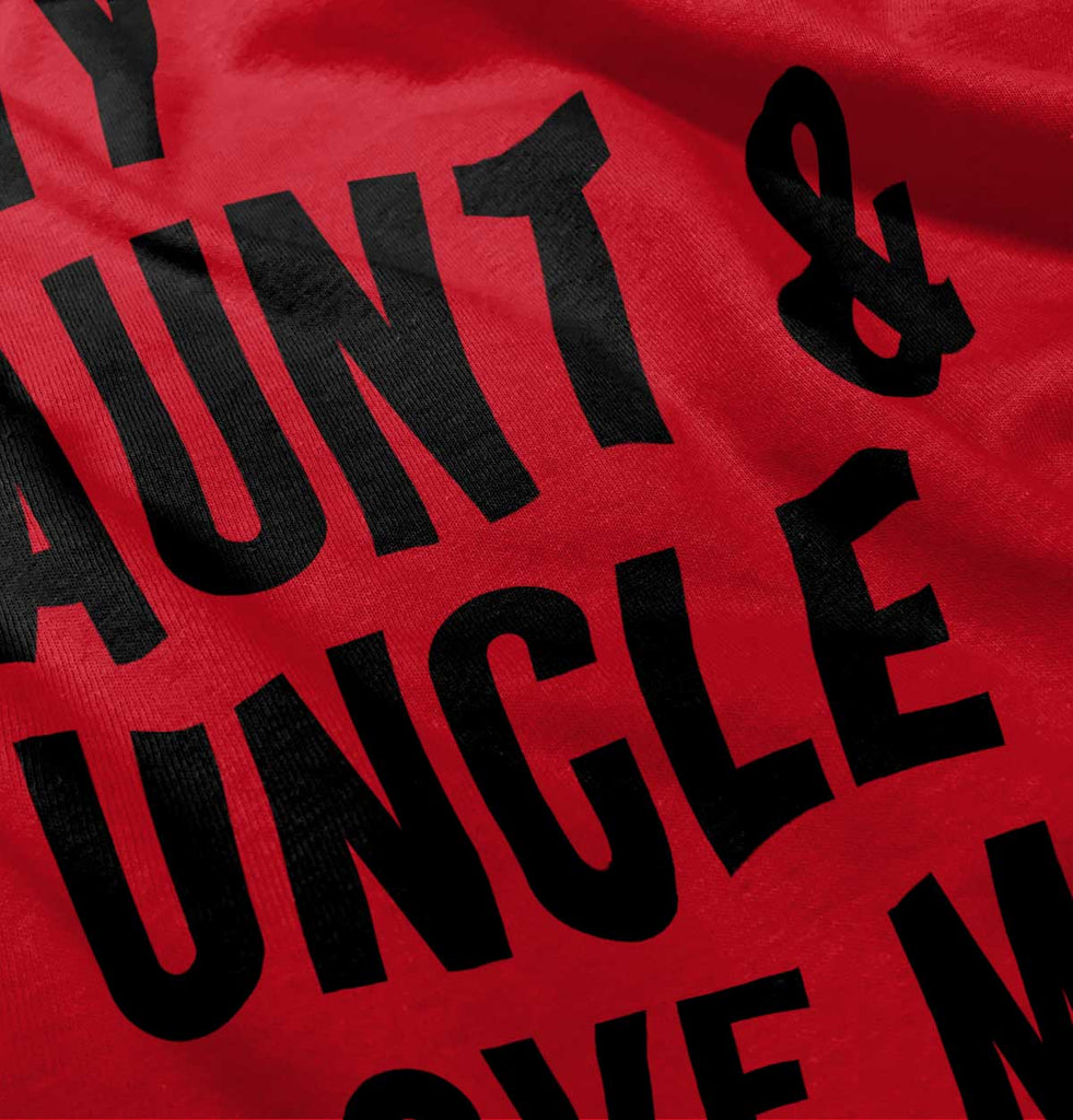 Aunt And Uncle Love Me Romper Bodysuit-Direct To Garment Print-Brisco Baby