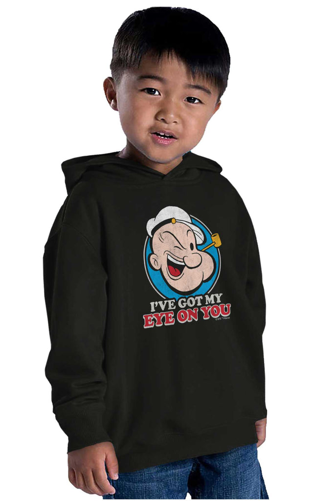 Got My Eye On You Toddler Pullover Hoodie-Direct To Garment Print-Brisco Baby