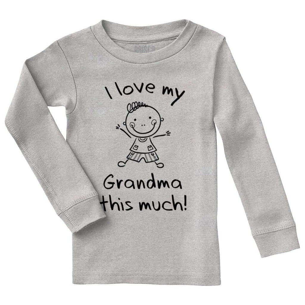 Love My Grandma Solid Baby Pajama Top-Direct To Garment Print-Brisco Baby