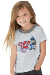 Chilly Dog Toddler Ruffled Trim T-Shirt-Direct To Garment Print-Brisco Baby