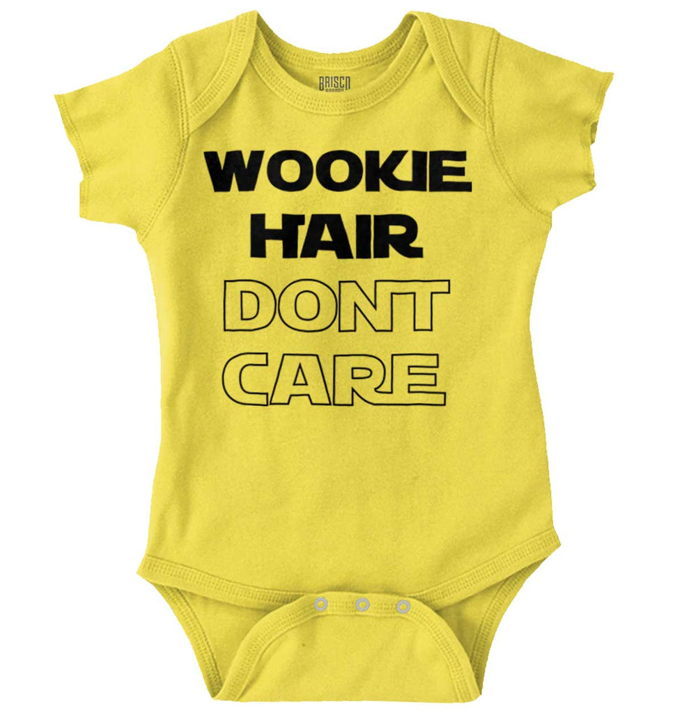 Wookie Hair Don't Ca Romper Bodysuit-Direct To Garment Print-Brisco Baby