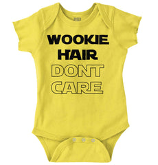 Wookie Hair Don't Ca Romper Bodysuit-Direct To Garment Print-Brisco Baby