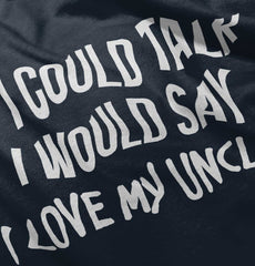 I Love My Uncle Toddler Romper Bodysuit-Direct To Garment Print-Brisco Baby