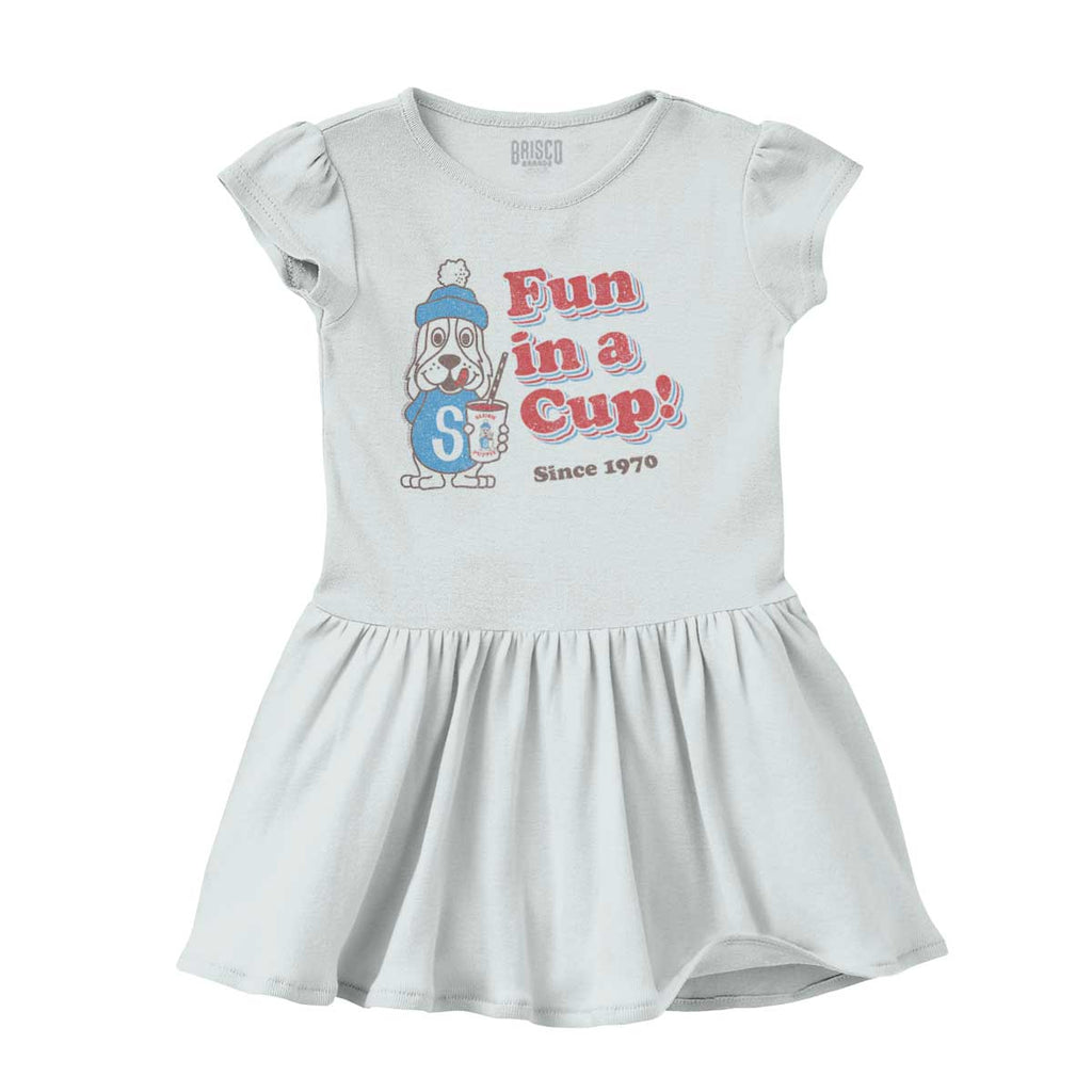 Fun In A Cup Solid Baby Infant Dress-Direct To Garment Print-Brisco Baby