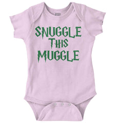Snuggle This Muggle Romper Bodysuit-Direct To Garment Print-Brisco Baby