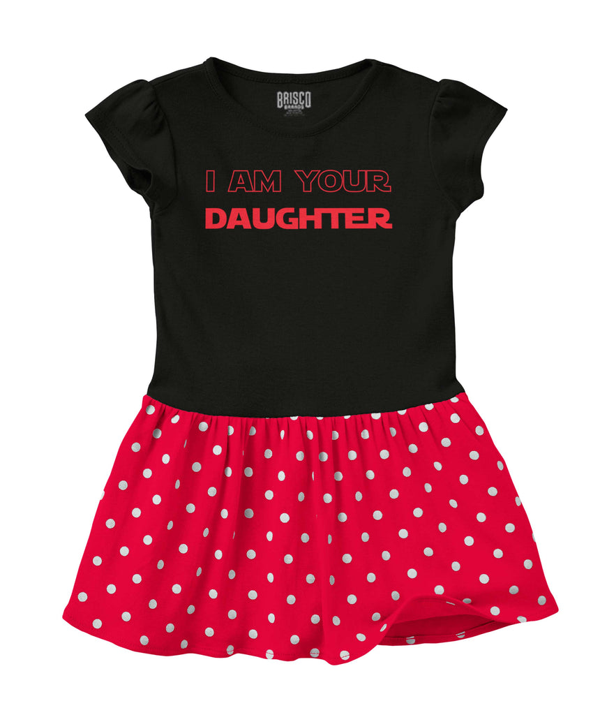 I Am Your Daughter Baby Polka Dot Skirt Dress-Direct To Garment Print-Brisco Baby