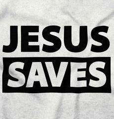 Jesus Saves Infant Baby Bib-Direct To Garment Print-Brisco Baby