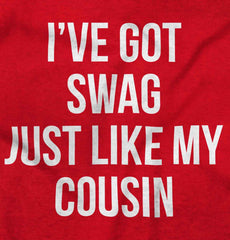 Swag Like Cousin Romper Bodysuit-Direct To Garment Print-Brisco Baby