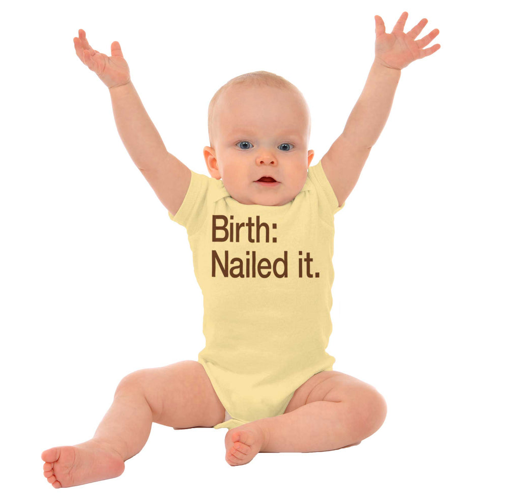 Nailed It Romper Bodysuit-Direct To Garment Print-Brisco Baby