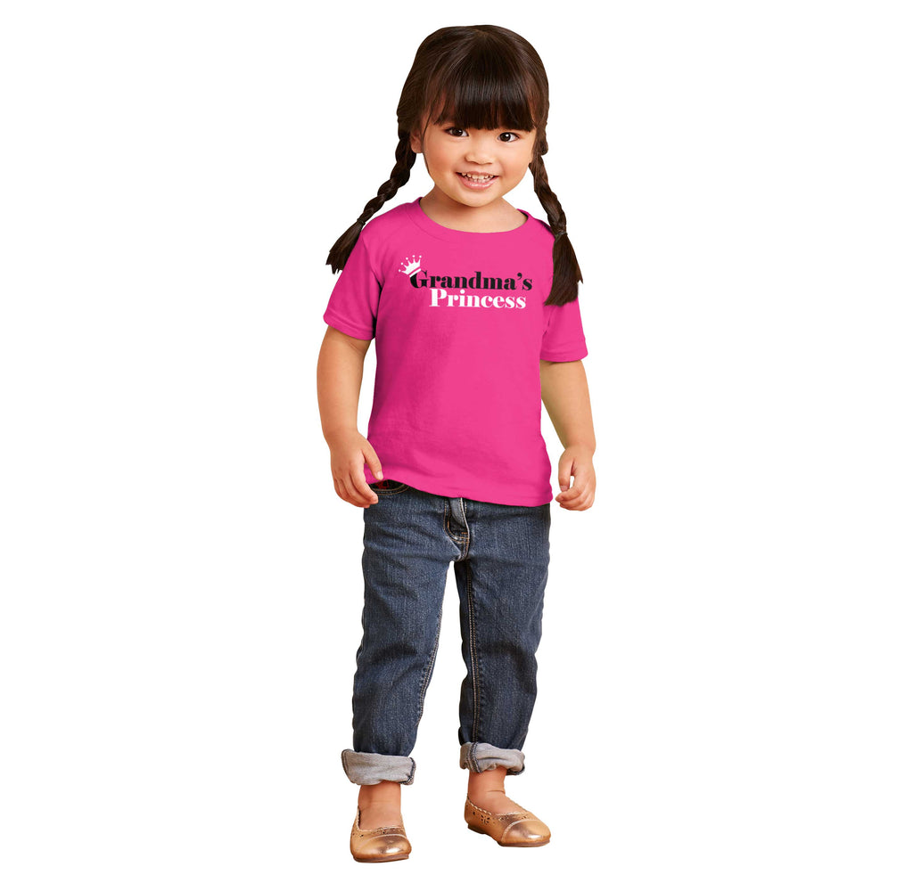 Grandma's Princess Infant Toddler T Shirt-Direct To Garment Print-Brisco Baby